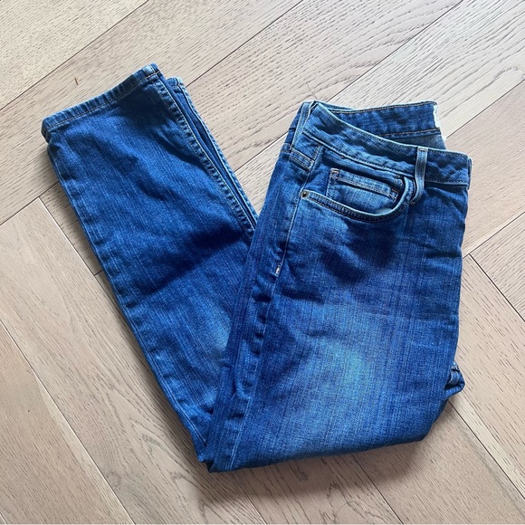Current Elliot Straight Leg/Relaxed Fit Crop Jeans - Picture 1 of 7